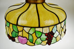 Vintage Tiffany Style Stained Glass Chandelier Pendant
