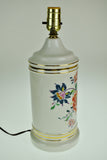 Vintage Floral Design Porcelain Table Lamp