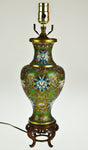 Vintage Asian Champleve Table Lamp