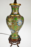 Vintage Asian Champleve Table Lamp