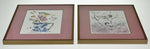 Vintage Framed Limited Edition Jean Haefele Watercolor Lithographs - Set of 2