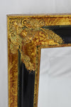 Vintage Large Framed Beveled Wall Mirror