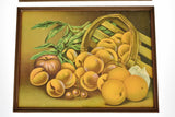 Antique Still Life Lithos Southern Fruits & Peaches - Set of 2