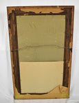 Antique Framed Mirror w/ Gilt and Burl Wood Veneer Border