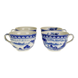 Vintage Japanese Porcelain Tea Cups - Set of 4
