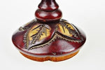 Ornately Carved and Painted Wooden Vessel, Trinket Box
