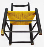 Vintage Rush Seat Slipper Chair