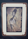 Contemporary Print of Woman Wall Art, Framed and Matted