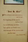 Antique Framed Buzza Motto Style Poem By James Whitcomb Riley
