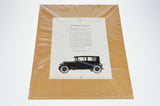 1925 Dodge Print Ad A New Coach From The Ladies Home Journal w/ Certificate