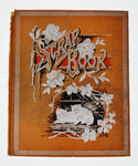 Antique Victorian Scrapbook Cover with Kitten Design, Great Decorative Piece