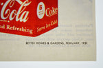 Vintage 1951 Coca Cola Print Ad, Serving Coke Serves Hospitality