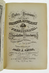 1875 Pennsylvania Legislative Handbook w/ Antique 1875 Map of Pennsylvania Smull