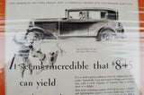 1930 Graham Paige Motors Print Ad From The Saturday Evening Post w/ Certificate