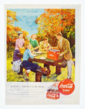 Vintage 1950 Coca Cola Print Ad, Refresh... Add Zest To The Hour