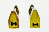 Pair of Early Brass Asian Furniture Locks w/ Keys 
