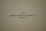 Allentown Conference History 1926 Hardcover Book