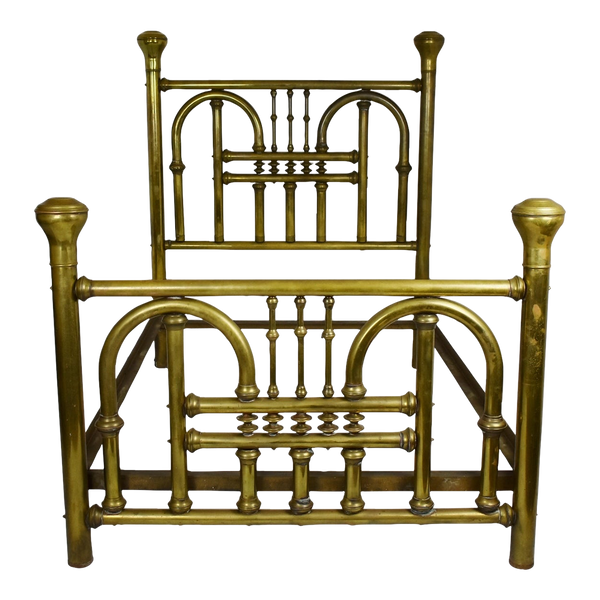 Vintage Full Size Four Poster Brass Bed – Birchard Hayes & Company