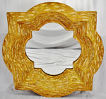 Vintage Large Scale 3 Dimensional Sculptural Style Resin Wall Mirror