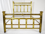 Vintage Full Size Brass Bed