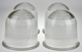 Vintage Industrial Holophane Glass Shades - Set of 3