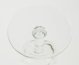 Parisienne Cristallerie D'Arques France Silver Gilt Rimmed Water Goblets
