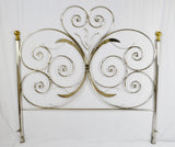 Custom Handcrafted Hammered and Wrought Metal King Headboard