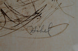 Vintage Edna Hibel Limited Edition Pencil Signed Lithograph Portrait