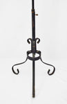 Early Plume and Atwood Adjustable Wrought Iron Double Oil Piano Floor Lamp
