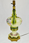 Vintage Hand Painted Victorian Style Porcelain Table Lamp - Signed