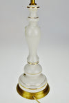 Vintage Victorian Style Floral Applique Porcelain Table Lamp