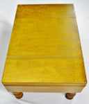 Vintage Faux Leather Suitcase Trunk Coffee Table