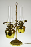 Vintage Brass Electrified Student Lamp