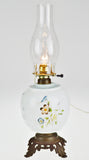Vintage Hand Painted Electrified Oil Table Lamp