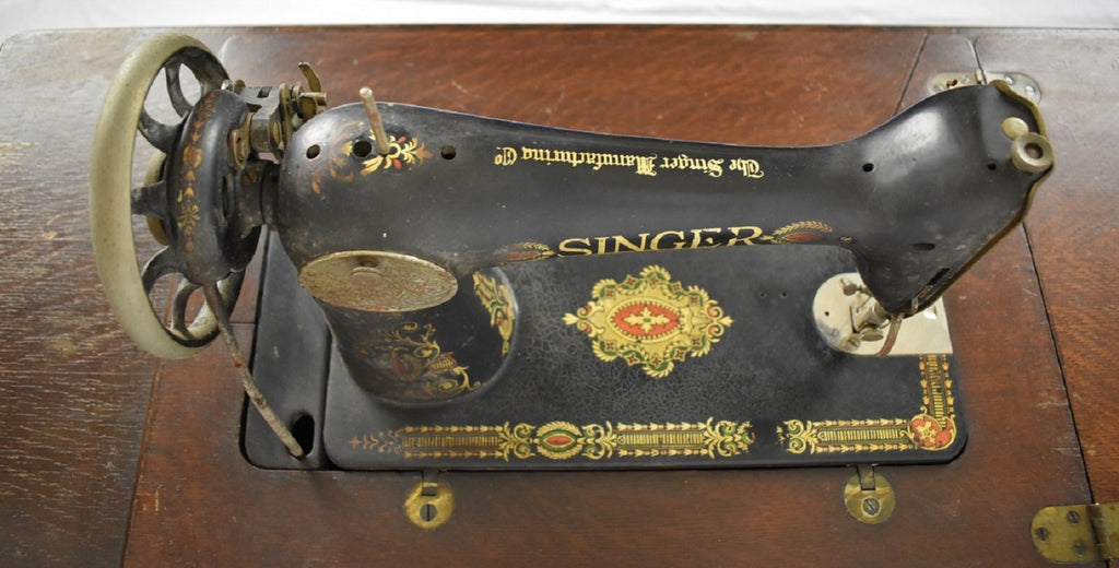 Antique Singer Treadle Sewing Machine Model 66 Red Eye – Birchard Hayes &  Company, Inc