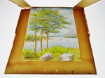 Vintage Framed Pastel Landscape Scene - Signed