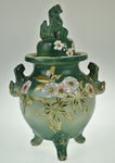 Vintage Asian Foo Dog Lidded Vase