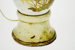 Vintage Asian Crane Design Gilt and Porcelain Table Lamp