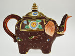 Vintage Japanese Moriage Elephant Teapot