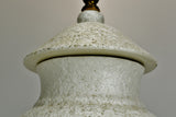 Vintage Large Textured Pottery Table Lamp