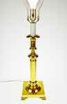 Vintage Baldwin Brass Candlestick Table Lamp