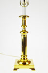 Vintage Baldwin Brass Candlestick Table Lamp