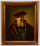 Authentic Rembrandt Style Oil on Canvas Painting by Dutch Master Artist Edgar Kooi