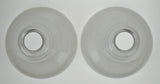 Mid Century Frosted Glass Shades - A Pair