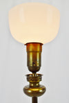 Vintage Floor Lamp with Glass Diffuser