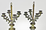 Vintage Candelabra Table Lamp Bodies - A Pair