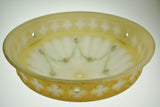 Vintage Hand Painted Satin Glass Chandelier Shade