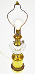 Vintage Brass and Cut Glass Lamp
