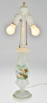 Vintage Hand Painted Opalescent Glass Table Lamp