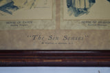 Antique Framed Reinthal & Newman The Six Senses Prints